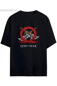 GOD OF WAR TASARIM SERİSİ BLADES OF CHAOS (KAOS KILIÇLARI) BASKILI UNISEX GAMER TİŞÖRT