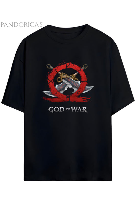 GOD OF WAR TASARIM SERİSİ BLADES OF CHAOS (KAOS KILIÇLARI) BASKILI UNISEX GAMER TİŞÖRT