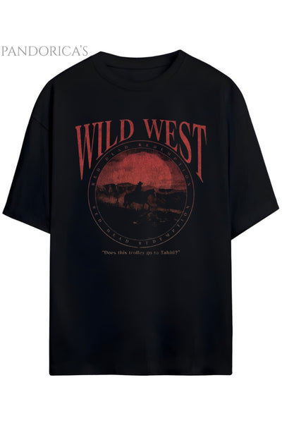 Pandorica's RED DEAD REDEMPTION Arthur Morgan Tasarımı Baskılı Yazılı Unisex Pamuklu T-shirt