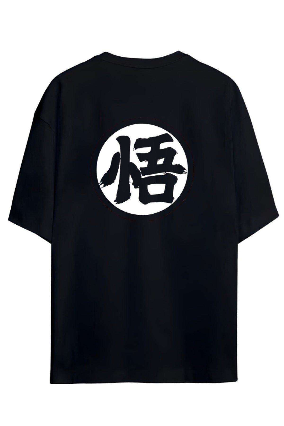 Siyah Dragon Ball Tasarımı Unisex Pamuklu T-Shirt - 9