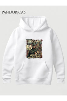 THE BOYS SOLDIER BOY THE REAL CAPTAIN Tasarımı "VOUGHT'S ORIGINAL KINGS"Yazılı Baskılı Unisex Kapüşonlu Pamuklu Sweatshirt Hoodie