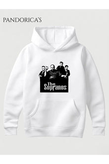 THE SOPRANOS Tasarımı Yazılı Baskılı Unisex Kapüşonlu Pamuklu Sweatshirt Hoodie