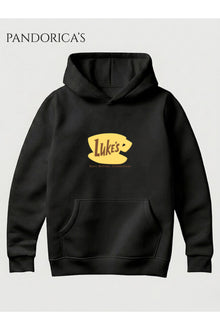 GILMORE GIRLS İkonik "LUKE'S" Tasarımı Yazılı Baskılı Unisex Kapüşonlu Pamuklu Sweatshirt Hoodie