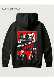 SUPERNATURAL Tasarım Serisi "IT'S ALWAYS THE DAMN FAMILY BUSINESS" Replik Yazılı SIRT ve ÖN Baskılı Unisex Kapüşonlu Pamuklu Sweatshirt Hoodie