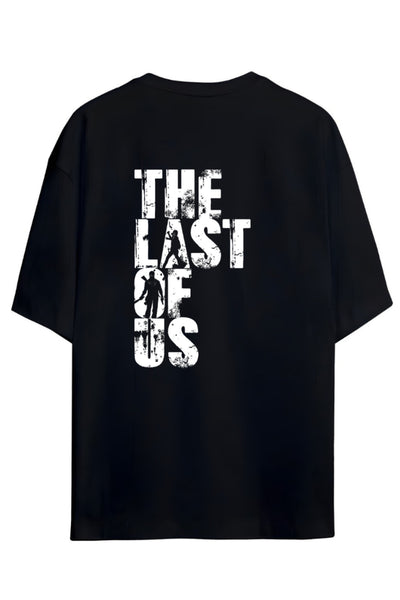 The Last Of Us Tasarimi Sırt ve Göğüs Baskılı Unisex Pamuklu T-shirt