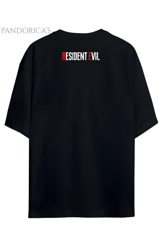 Pandorica's Resident Evil T-virus Tasarimi Sırt ve Ense Baskılı Unisex Pamuklu T-shirt
