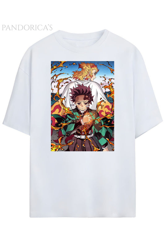 Pandorica’s Demon Slayer Tasarimi Unisex Pamuklu T-shirt