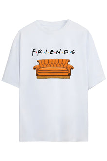 Friends Tasarimi Unisex Pamuklu T-shirt