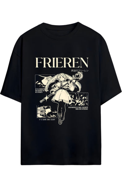 Frieren: Beyond Journey's End (Sousou no Frieren) Baskılı Yazılı Pamuklu Unisex Tişört