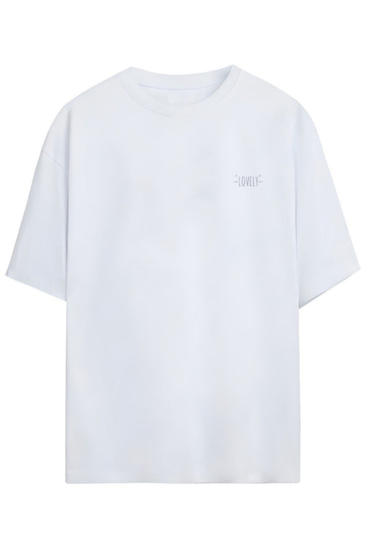Billie Eilish Lovely Tasarimi Sırt ve Göğüs Baskılı Unisex Pamuklu T-shirt