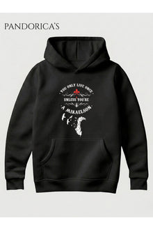 The Vampire Diaries/ The Originals Mikaelson Replik Baskılı Sweatshirt Unisex Pamuklu Kapüşonlu Sweatshirt Hooded (Hoodie)