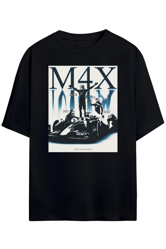 Max Verstappen Tasarım Unisex Pamuklu T-shirt