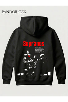 THE SOPRANOS Tasarımı Yazılı SIRT Baskılı Unisex Kapüşonlu Pamuklu Sweatshirt Hoodie