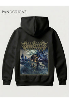 DARK SOULS 3 Tasarım Serisi "NAMELESS KING" Yazılı Sırt Baskılı Unisex Kapüşonlu Pamuklu Sweatshirt Gamer Hoodie