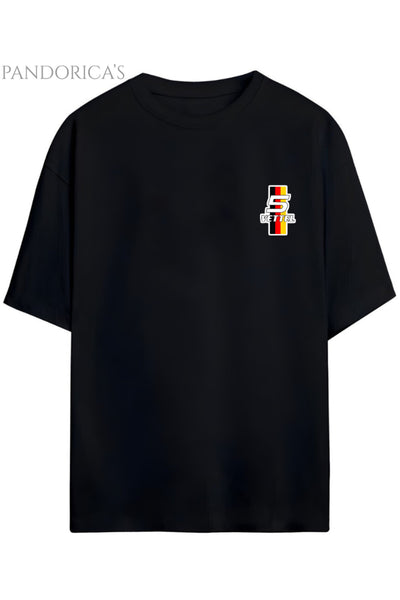 Pandorica's Sebastian Vettel Tasarımı Sırt ve Göğüs Baskılı Unisex Pamuklu T-shirt