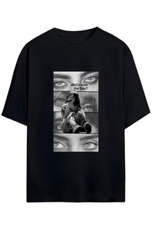 Billie Eilish ALbum Cover Tasarimi Sırt ve Göğüs Baskılı Unisex Pamuklu T-shirt