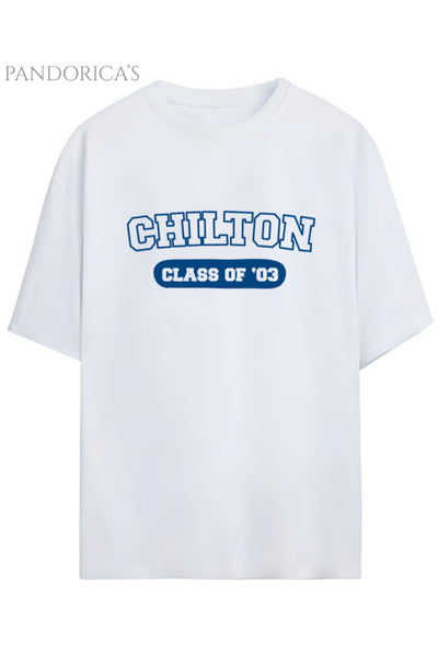 Gilmore Girls Tasarım Serisi "CHILTON" Yazılı Baskılı Unisex Tişört