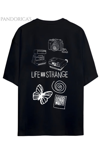 LIFE IS STRANGE TASARIM SERİSİ BASKILI PAMUKLU RELAXED KALIP UNISEX TİŞÖRT