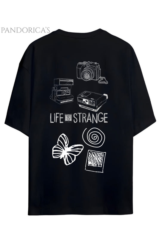 LIFE IS STRANGE TASARIM SERİSİ BASKILI PAMUKLU RELAXED KALIP UNISEX TİŞÖRT