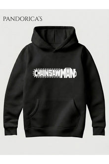 CHAINSAW MAN Anime Manga Tasarım Serisi Yazılı Baskılı Unisex Kapüşonlu Pamuklu Sweatshirt Hoodie
