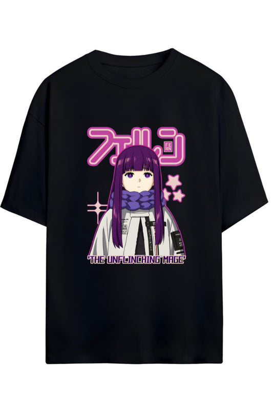 Frieren: Beyond Journey's End (Sousou no Frieren) FERN Baskılı Yazılı Pamuklu Unisex Tişört