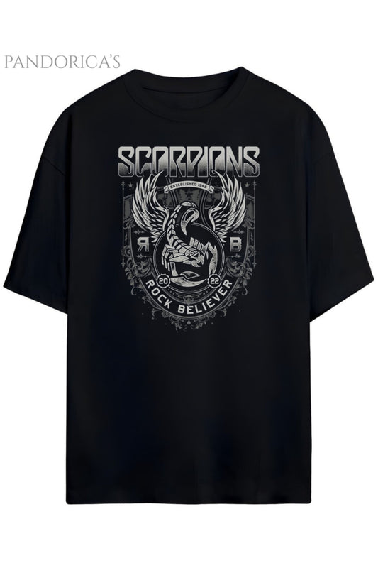 Pandorica's Scorpions Tasarımı Unisex Pamuklu T-shirt