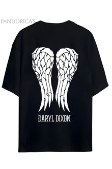 The Walking Dead DARYL DIXON Sırt Baskılı Pamuklu Relaxed Kalıp Unisex Tişört