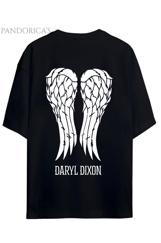 The Walking Dead DARYL DIXON Sırt Baskılı Pamuklu Relaxed Kalıp Unisex Tişört