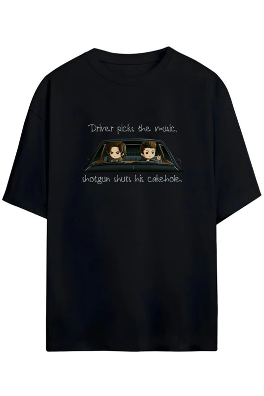 Supernatural Tasarimi Unisex Pamuklu T-shirt