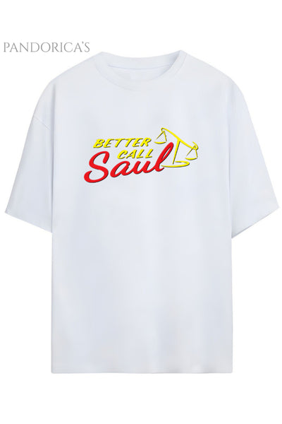 Better Call Saul Tasarımı Saul Goodman Baskılı Yazılı Unisex Pamuklu Tişört