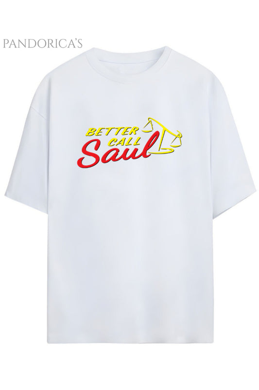 Better Call Saul Tasarımı Saul Goodman Baskılı Yazılı Unisex Pamuklu Tişört