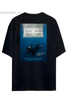 Pandorica's Billie Eilish Hit Me Hard And Soft Album Tasarımı Sırt Baskılı Unisex Pamuklu T-shirt