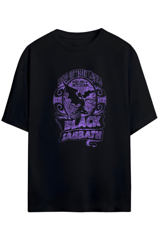 Black Sabbath Tasarimi Unisex Pamuklu T-shirt