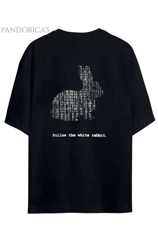 Pandorica's The Matrix Tasarımı Sırt ve Göğüs Baskılı Unisex Pamuklu T-shirt
