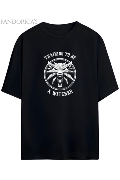 Pandorica's THE WITCHER Tasarımı Baskılı Yazılı Unisex Pamuklu T-shirt