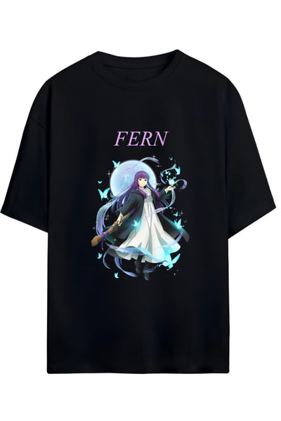 Frieren: Beyond Journey's End (Sousou no Frieren) FERN Baskılı Yazılı Pamuklu Unisex Tişört