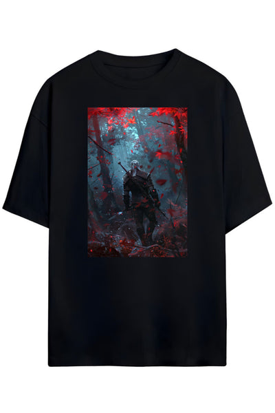 The Witcher Tasarımı Unisex Pamuklu T-shirt