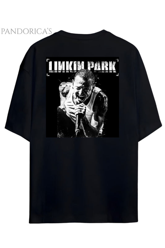 Linkin Park Chester Bennington Tasarimi Sırt Ve Göğüs Baskılı Unisex Pamuklu T-shirt