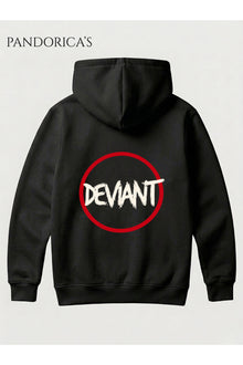 DETROIT: BECOME HUMAN Tasarımı "IGNORE/OBEY DEVIANT" Yazılı SIRT VE ÖN Baskılı Unisex Kapüşonlu Pamuklu Sweatshirt Hoodie