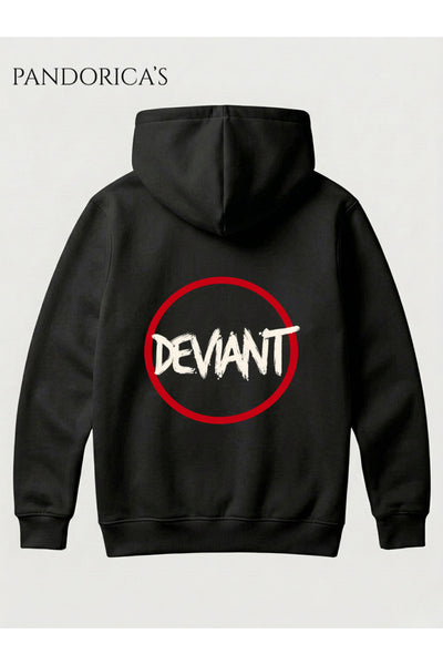 DETROIT: BECOME HUMAN Tasarımı "IGNORE/OBEY DEVIANT" Yazılı SIRT VE ÖN Baskılı Unisex Kapüşonlu Pamuklu Sweatshirt Hoodie