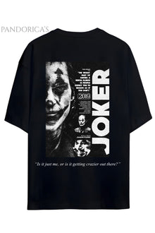 Pandorica's Joker Tasarımı Sırt Baskılı Ve Yazılı Unisex Pamuklu T-shirt