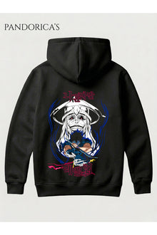 SOLO LEVELING ANİME Tasarımı Yazılı "STATUE OF GOD VE SUNG JİNWOO" SIRT Baskılı Unisex Kapüşonlu Pamuklu Sweatshirt Hoodie