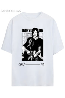 The Walking Dead DARYL DIXON Yazılı Baskılı Pamuklu Relaxed Kalıp Unisex Tişört