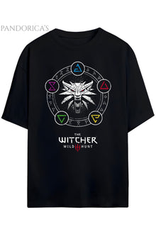 Pandorica's THE WITCHER Tasarımı Baskılı Yazılı Unisex Pamuklu T-shirt