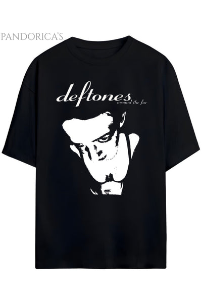 Pandorica's Deftones Tasarımı "Around The Fur" Baskılı Unisex Pamuklu T-shirt