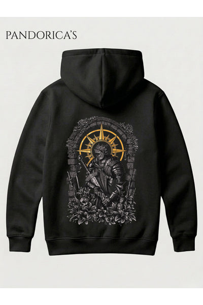 DARK SOULS 3 Tasarım Serisi Yazılı SIRT Baskılı Unisex Kapüşonlu Pamuklu Sweatshirt Gamer Hoodie