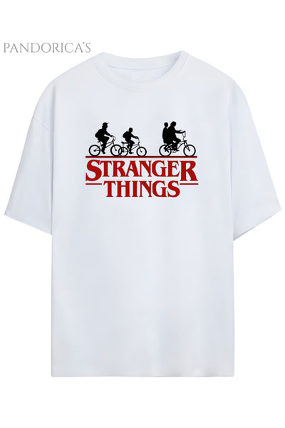 Pandorica's Stranger Things Tasarımı Unisex Pamuklu T-shirt