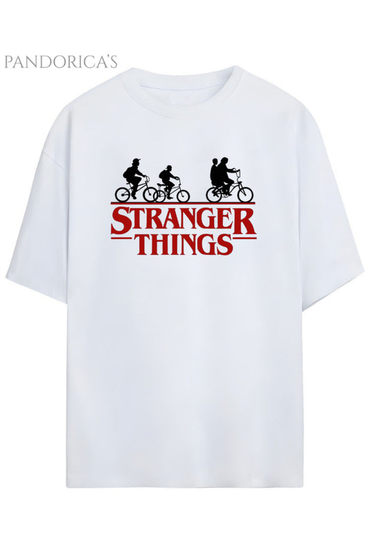 Pandorica's Stranger Things Tasarımı Unisex Pamuklu T-shirt