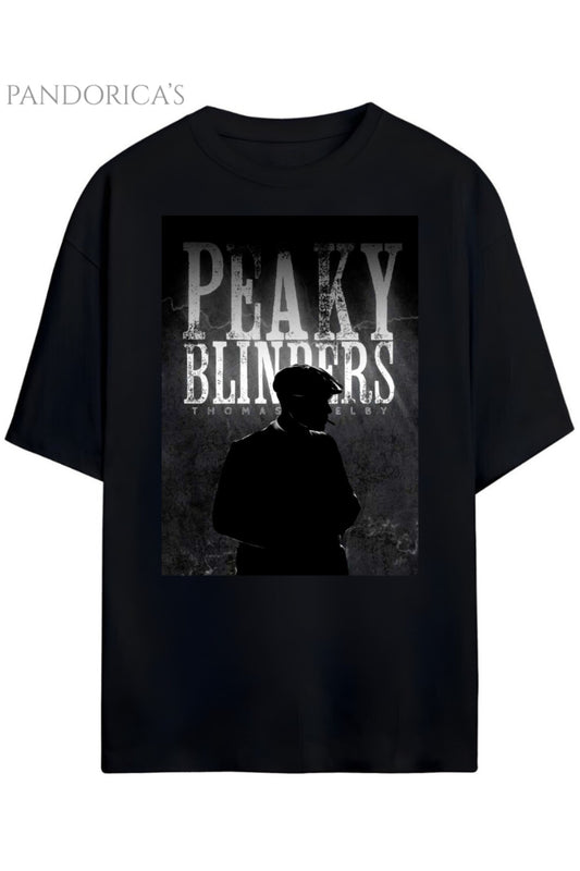 Pandorica's Peaky Blinders Thomas Shelby Tasarımı Unisex Pamuklu T-shirt