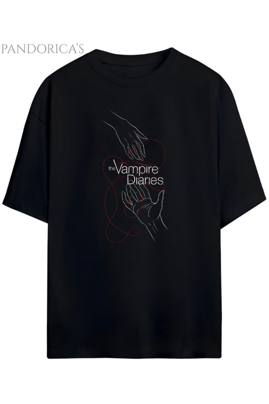 Pandorica's The Vampire Diaries Tasarımı Unisex Pamuklu T-shirt